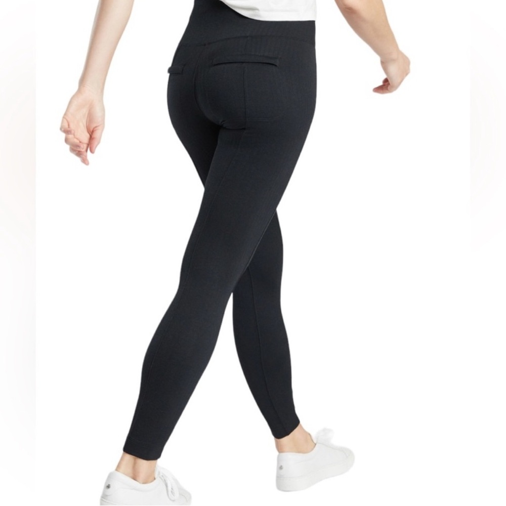 Athleta black Delancey herringbone leggings tights size large